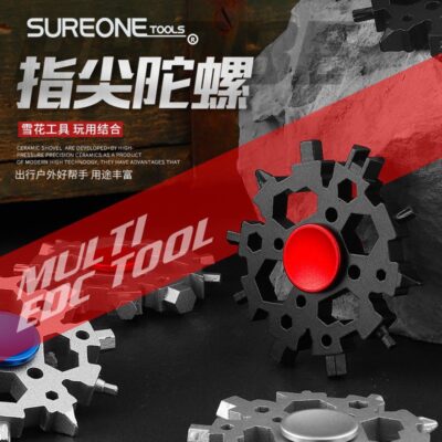 23 trong 1 đầu ngón tay con quay hồi chuyển đa năng cờ lê bông tuyết đa năng bảo dưỡng xe đạp dụng cụ mận chéo giải nén đồ chơi