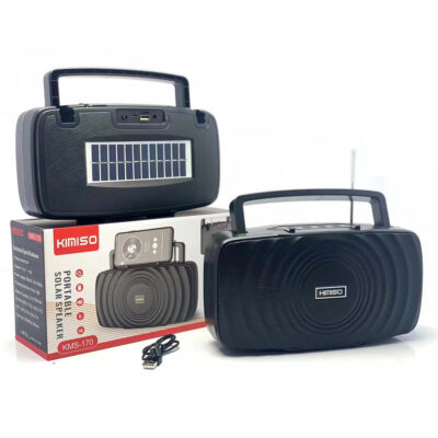 2022 Mới KMS-170 Loa Bluetooth Năng Lượng Mặt Trời Di Động Ngoài Trời USB TF FM Loa Âm Thanh