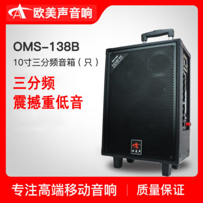 Hộp âm thanh Âu Mỹ 138B10 inch xe đẩy ghi-ta ngoài trời chơi và hát ca sĩ múa vuông âm thanh phát sóng trực tiếp ngoài trời