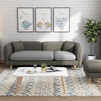 Sofa có thể tháo rời và có thể giặt được căn hộ nhỏ kết hợp sofa đơn giản hiện đại đôi sofa phòng khách 3 người sofa cao su gia đình