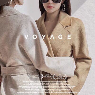 2023 Cổ Điển Nước Gợn Ve Áo Màu Rời Áo Khoác Len M Họ 2 Mặt Len Cashmere Phối 801