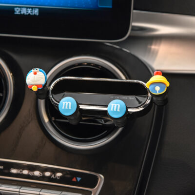 Xe mới giá đỡ điện thoại di động nữ dễ thương cửa thoát khí điện thoại di động giá đỡ ô tô điều hướng khung cố định vật tư nội thất ô tô