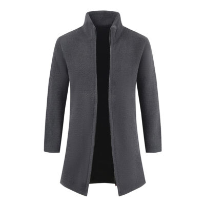 Năm 2021 Nam Ngoại Thương Mới Cổ Áo Đứng Cá Tính Xu Hướng Làm Dày Áo Len Cardigan Nhiều Màu Thời Trang Nón Kết Nam Nữ AliExpress