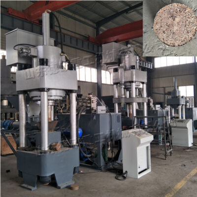 Máy ép bánh phoi kim loại phế liệu máy ép bánh ghim sắt ba dầm bốn cột tự động máy nghiền và nghiền kim loại máy đóng bánh