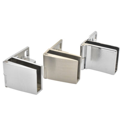 Kẹp cửa tủ rượu không lỗ 90 độ bản lề inox không khung phụ kiện cửa tủ kẹp kính dày bản lề kính nắp lưng