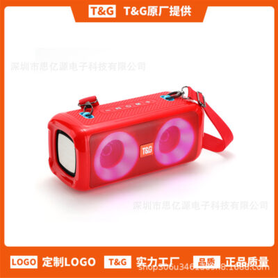 Mới Đèn Lồng LED Loa Bluetooth TG641 Ngoài Trời Thẻ Di Động Không Dây Loa Siêu Trầm Loa Âm Thanh