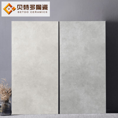 Wabi sabi gió micro gạch xi măng mờ gạch cổ 900x1800 gạch lát sàn kích thước lớn màu xám ánh sáng mềm gạch lát sàn