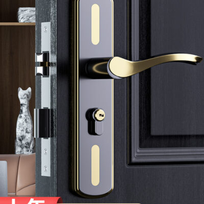 Khóa cửa phòng ngủ trong nhà hộ gia đình đa năng cửa phòng Khóa cửa gỗ không thay lỗ tay nắm cửa điều chỉnh