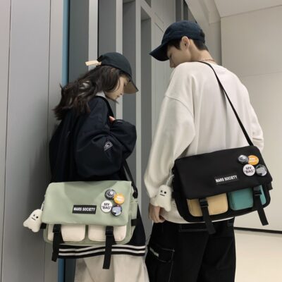 2023 Dụng Cụ Mới Túi Đeo Chéo Nam Chức Năng Đeo Vai Bé Gái Hợp Thời Trang Thương Hiệu Ins Thể Thao Sinh Viên Người Đưa Thư Ba Lô