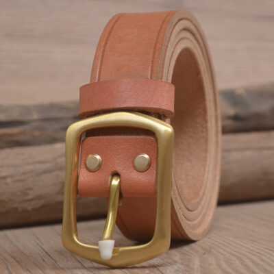 Thắt lưng thợ điện lớp một kiểu cũ Thắt lưng bảo hộ lao động bằng da nam kéo dài và mở rộng thắt lưng khóa chốt bằng đồng nguyên chất cho người trung niên và người già