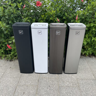 Thương Mại Lớn Thùng Rác Thép Không Gỉ Dọc Cột Tro Sảnh Khách Sạn Gạt Tàn Ngoài Trời Khu Vực Hút Thuốc Tàn Thuốc Thùng