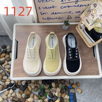 Giày Vải Nữ Mùa Hè 2023 Hot Phong Cách Giày Lười Đơn Đế Dày Giày Nữ Thường Ngày Giày Sneaker 1127