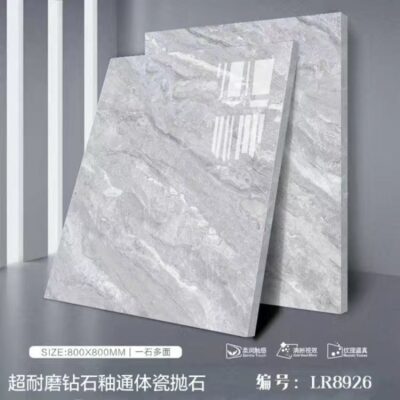 Gạch gốm 800x800 gạch lát nền phòng khách gạch lát nền mới sứ toàn thân đá cẩm thạch miễn phí vận chuyển nhà máy phân phối thương mại điện tử xuyên biên giới