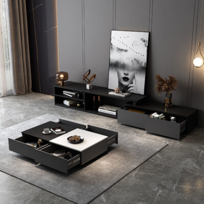 Bàn Cà Phê Nhà Phòng Khách Bắc Âu Có Thể Thu Vào Tủ Tivi Đơn Giản Bàn Kết Hợp Bộ Căn Hộ Nhỏ Tivi Phòng Khách