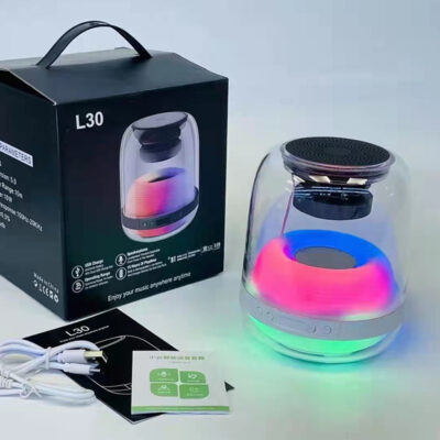 2022 Loa Bluetooth Mới L30 Kính AI Loa Bluetooth Thông Minh Harman Pha Lê Thế Hệ Thứ 4 Đèn RGB Loa Siêu Trầm