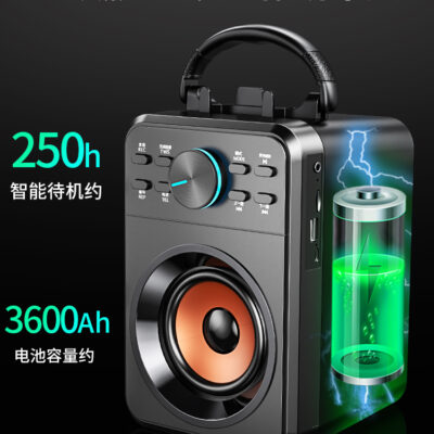 Âm thanh khiêu vũ vuông ngoài trời có micro không dây K hát Loa Bluetooth máy nghe nhạc tất cả trong một nhỏ