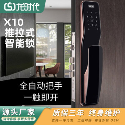 Nhà sản xuất khóa cửa thông minh bán buôn khóa chống trộm mật khẩu điện tử khóa cửa thông minh kéo đẩy tự động nhà sản xuất khóa vân tay thông minh
