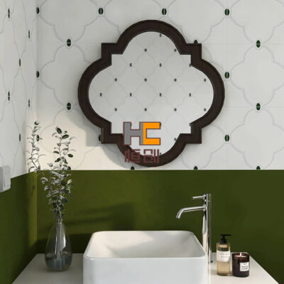 Pháp phòng tắm gạch ốp tường rượu vang đỏ retro phòng tắm vệ sinh nhà bếp hoa nhỏ gạch lát sàn 200X200