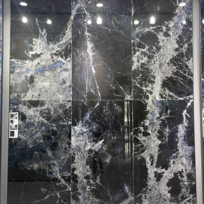 Tấm đá màu xanh sang trọng toàn bộ cơ thể gạch đá cẩm thạch 750x1500 lát sàn phòng khách biệt thự khách sạn gạch lát sàn KTV