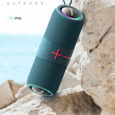 Loa bluetooth ngoài trời HOPESTAR P36 mới không dây thể thao cưỡi đèn lồng chống thấm nước loa bass đôi