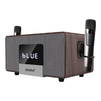 Real Madrid K222 Micro Kép Không Dây Bộ Âm Thanh Tivi KTV Loa Bluetooth Gia Đình Loa Siêu Trầm Tất Cả Trong Một Máy