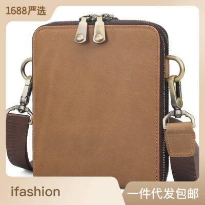 Châu Âu và Châu Mỹ Nam Túi Da Nhỏ Satchel Túi Giản Dị Túi Vuông Nhỏ Da Bò Túi Nhỏ Túi Đeo Vai Bán Buôn