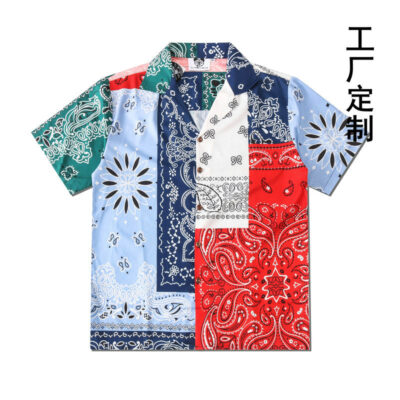 Nhà máy tùy chỉnh Hawaii toàn trang in bãi biển áo sơ mi nam mùa hè rộng thường thăng hoa áo sơ mi hoa tùy chỉnh