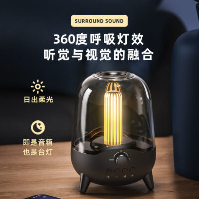 Thương mại điện tử xuyên biên giới mới LP-20 quà tặng đèn ngủ thông minh loa bầu không khí nhẹ với thẻ radio Loa Bluetooth
