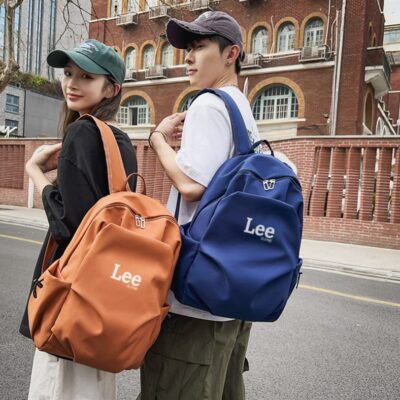 Leesupne macaron cặp ba lô cặp đi học nam sức chứa lớn ba lô du lịch đơn giản nữ sinh viên đại học Nhật Bản
