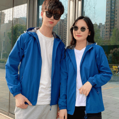 2022 mùa xuân và mùa thu mới áo khoác một lớp mỏng ngoài trời áo gió thể thao nam và nữ áo khoác thun áo khoác bán buôn