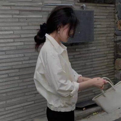 Spot 2023 mùa xuân, mùa thu và mùa đông mới của Hàn Quốc Dongdaemun nothingwri * mười áo khoác giản dị áo khoác nữ