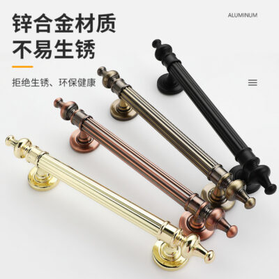 Bán Buôn Tay Cầm Cổ Trung Quốc Mới Khách Sạn Sang Trọng Cửa KTV Tay nắm cửa Bằng Thép Không Gỉ Cửa Phòng Ngủ Bề Mặt Gắn