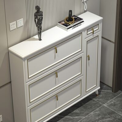 Đơn giản sang trọng phong cách tủ giày cửa nhà Bắc Âu đơn giản hiện đại siêu mỏng xô hiên tủ đa chức năng tủ hẹp AB