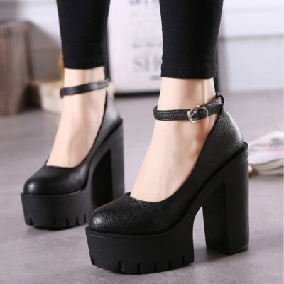 AliExpress Ngoại Thương Size Lớn Giày Đơn Nữ 22 Năm Mới Giày Cao Gót 14 Cm Thời Trang Âu Mỹ Từ khóa Giày Nữ