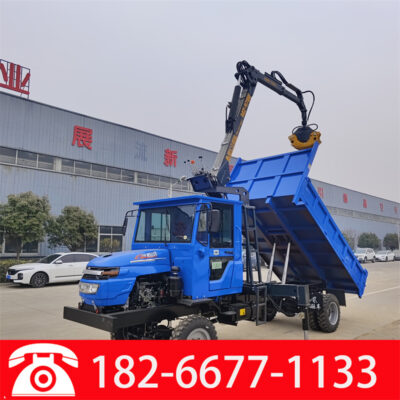 Máy gắp gỗ bốn bánh nông nghiệp mía tre gỗ gắn trên xe tải máy gắp gỗ nông nghiệp máy gắp gỗ bốn bánh gắn trên xe