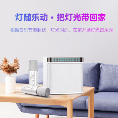 Một loa bluetooth YS-223 micro không dây ngoài trời gia đình K hát thẻ LED đèn lồng loa bluetooth di động