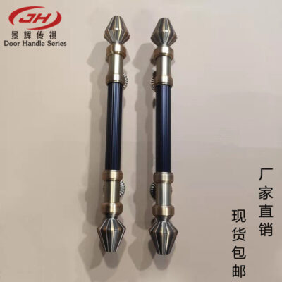 Châu Âu cổ Tay nắm cửa khách sạn bằng đồng Tay nắm cửa kính đen dày bằng thép không gỉ Tay nắm cửa bằng gỗ