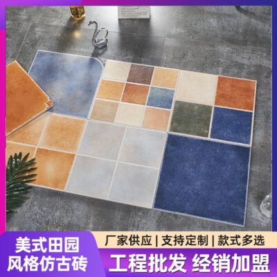 Gạch cổ Mỹ 300x300 mục vụ tường nhà bếp và phòng tắm sàn gạch leo tường gạch phòng tắm gạch lát nền ban công Địa Trung Hải