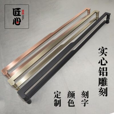 Tay nắm cửa Trung Quốc cổ đồng cửa hiện đại đơn giản với Tay nắm cửa kính  biệt thự khách sạn