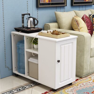 Bàn trà đẹp bảng phụ bàn cà phê nhỏ bàn di động ghế sofa phòng khách tủ phụ đơn giản bàn góc châu Âu đa chức năng bàn trà kung fu