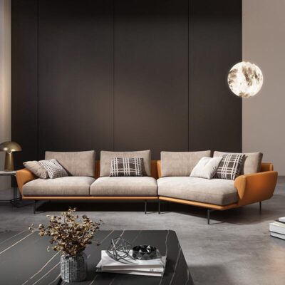 Bắc âu sofa hình đặc biệt đơn giản hiện đại căn hộ nhỏ phòng khách đẹp sofa da sang trọng đồ nội thất ghế cong góc