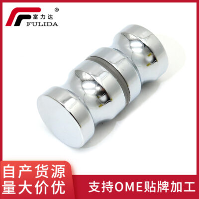 Phòng tắm kính cửa 1 lỗ xử lý cửa trượt tay nắm cửa trượt phòng tắm xoắn nhỏ tay tủ phòng tắm cửa phần cứng phụ kiện