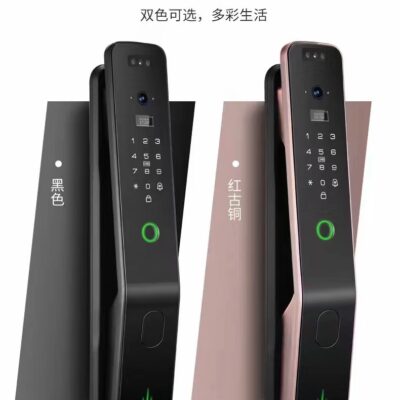 Hoàn toàn tự động thông minh liên lạc trực quan mắt mèo khóa vân tay Nhận dạng khuôn mặt 3D khóa mã điện tử bán buôn trực tiếp tại nhà máy