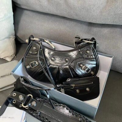 Bán Nguyệt Bao Đầu Nữ Lớp Đầu Tiên Da Bò Túi Sát Nách 2023 Nổ Nứt Paris Túi Xe Máy Da Pháp Túi Bán Buôn