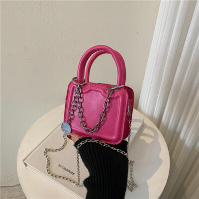 Túi xách thời trang phong cách Hàn Quốc phổ biến màu tương phản túi nhỏ mùa hè 2023 túi vuông nhỏ mới đeo vai Túi Messenger