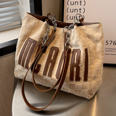 Túi xách nữ sức chứa lớn túi tote phong cách nước ngoài thu đông túi tote phong cách mới sinh viên đại học túi đeo vai đi làm