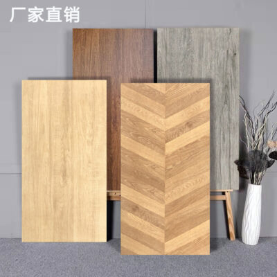 Xương Cá Vân Gỗ Gạch Giả Gỗ Ngói 600X1200 Sắp Xếp Xương Cá Bắc Âu Phòng Khách Phòng Sách chống Trơn Trượt Lát Sàn