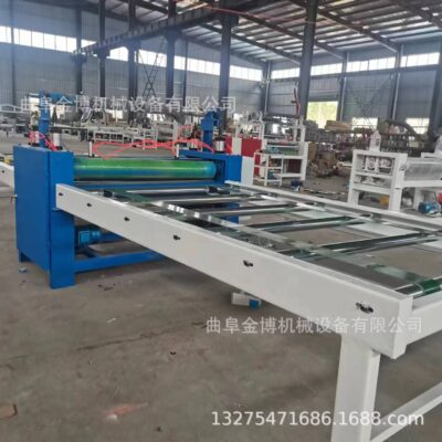Máy dán giấy vân gỗ Máy dán cửa tủ Tấm ốp tường bằng gỗ veneer mềm Máy dán phẳng Cắt tỉa và cắt