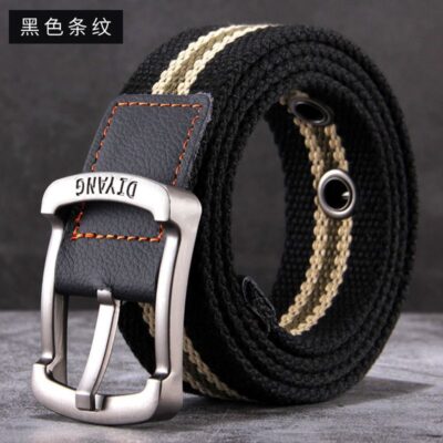 Sinh Viên Thắt Lưng Nam Vải Bố Mới Thêm Dày Phù Hợp Phiên Bản Mở Rộng Hợp Thời Trang Thắt Lưng Nam Bền Huấn Luyện Quân Sự Size Lớn Đợt Hàng