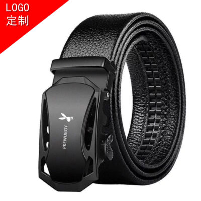 Thắt lưng nam khóa tự động Gongzi dành cho người trung niên và thanh niên thắt lưng da thật kết cấu kinh doanh giản dị phiên bản Hàn Quốc bán buôn trực tiếp tại nhà máy
